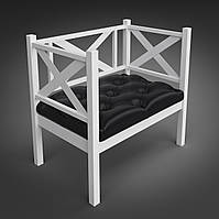 Кресло металлическое в стиле Лофт на металлическом каркасе с мягким сиденьем Грин Трик Лофт Тенеро