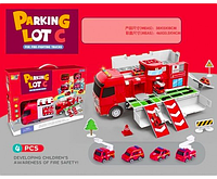 Игровой набор «Пожарная машина» мобильный паркинг HS 8003 B