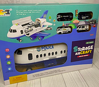 Мобильный паркинг игровой детский набор «Полицейский самолет» HS 8001 С