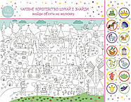 Розмальовка Гра Королівство Мега велике розмальовка набір із фломастерами 120 х150 см, фото 2