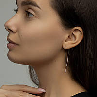 Срібні сережки Скоба