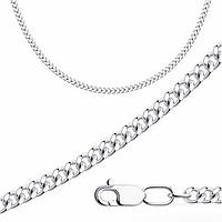 Срібний ланцюг Панцир родований