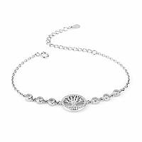 Срібний браслет Дерево з фіанітом