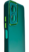 TPU чохол Luxury Metal Lens на Oppo A17K зелений, фото 4