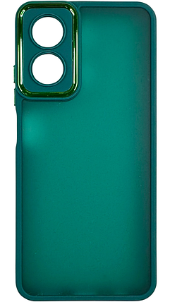 TPU чохол Luxury Metal Lens на Oppo A17K зелений, фото 1