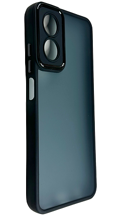 TPU чохол Luxury Metal Lens на Oppo A17K чорний, фото 3