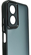 TPU чохол Luxury Metal Lens на Oppo A17K чорний, фото 4