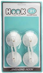 Крючки на присосці 191-4/ набір 4 шт./ блістер