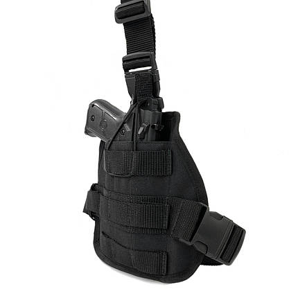Кобура на стегно для ПМ з Molle ТТХ чорна, фото 2