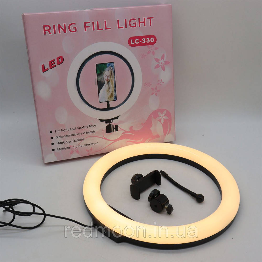 Кольцевая LED лампа 30 см, питание от USB, S31 + Держатель / Светодиодное  кольцо для селфи и блогеров (ID#1774107779), цена: 308 ?, купить на Prom.ua