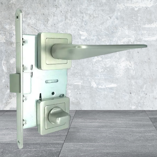 Комплект фурнітури для дверей у ванну та туалет TRION NAWARA 74 AL-AL MSN