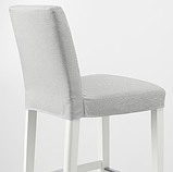 BERGMUND Барний стілець зі спинкою, білий/Orrsta світло-сірий,62 см  393.882.03, фото 2