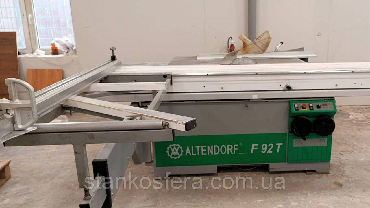 Altendorf F92T форматно-розкрійний верстат б/у 2001г. з кареткою 3,2 м і нахилом пилок