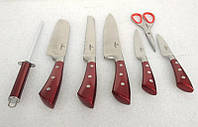 Набор кухонных ножей Bohmann BH-6020-red 8 предметов