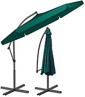 Парасоля садова кутова з нахилом AVKO Garden зелена 3м.