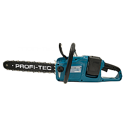 Аккумуляторная цепная пила PROFI-TEC DUC355BL POWERLine з АКБ 36V 2 х 5.0 Aч + ЗУ, шина 40 см