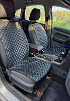 Авточехлы из кожзаменителя на Kia Carens Киа Авто чехлы накидки майки на сидения.