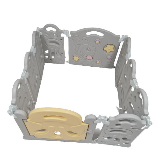 Дитячий ігровий манеж AVKO AHC-008 8+2 Grey/Yellow, фото 1