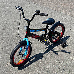 Двоколісний дитячий велосипед 16" від 4-6років, TILLY FLASH T-216410 червоно-блакитний