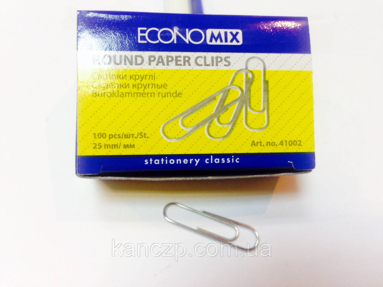 Скріпки 25 мм Economix (100 шт.)