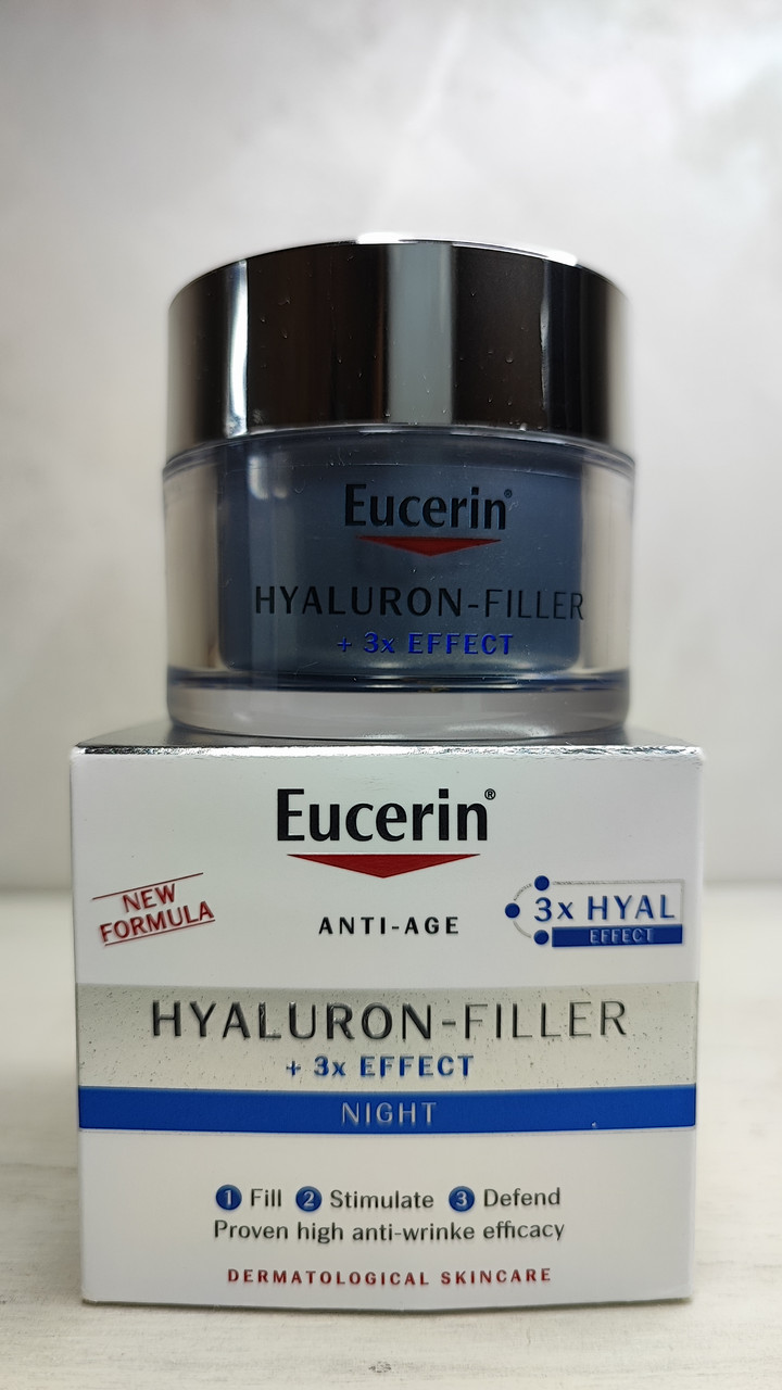 Нічний крем для обличчя Eucerin Hyaluron-Filler 3x Effect Night Care