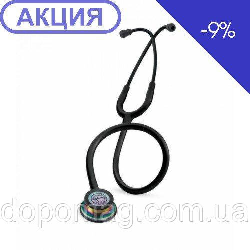 Стетоскоп Littmann Classic III 5870 чорного кольору з головкою кольору веселки