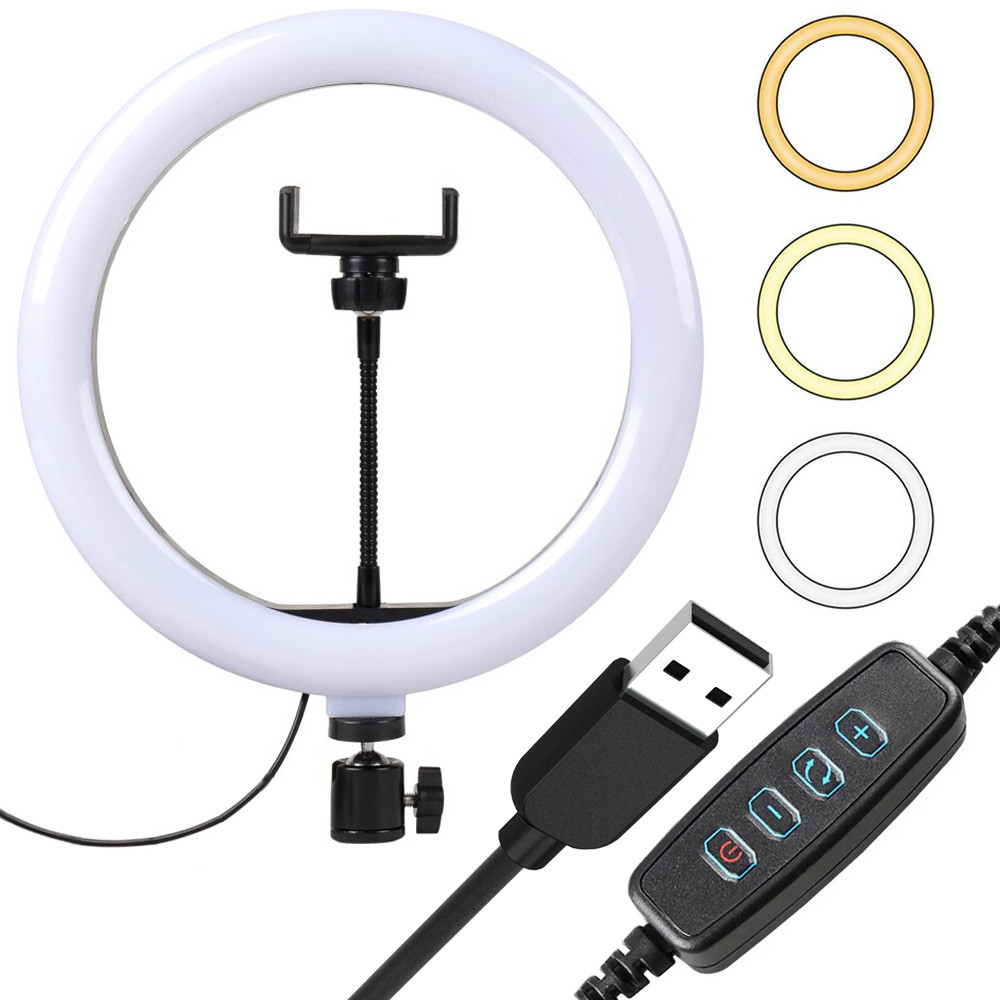 Кольцевая лампа для селфи от USB 30 cм, с держателем для телефона S31 /  Светодиодное кольцо для блогеров (ID#1782145304), цена: 308 ?, купить на  Prom.ua