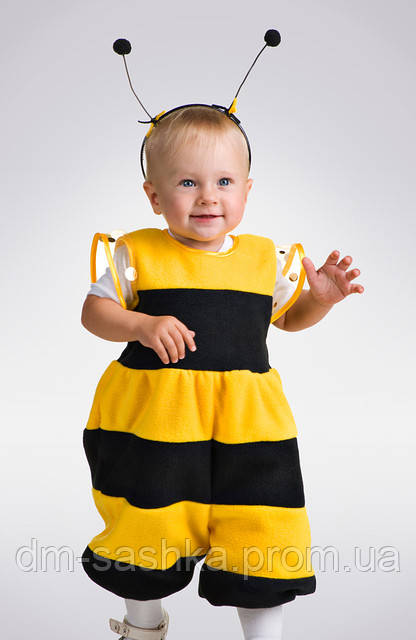 Дитячий карнавальний костюм Бджілка міні (фліс)