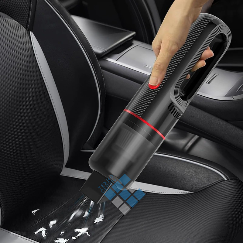 Бездротовий ручний пилосос для автомобіля та дому Wired C3089 Чорний