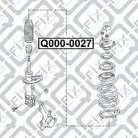 Опора переднього амортизатора (Q-FIX: Q000-0027)