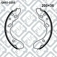 Колодки тормозные барабанные (Q-FIX: Q092-0255)