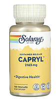 Solaray, Capryl, добавка с каприловой кислотой, капроновая кислота без натрия и смол, 100 капсул