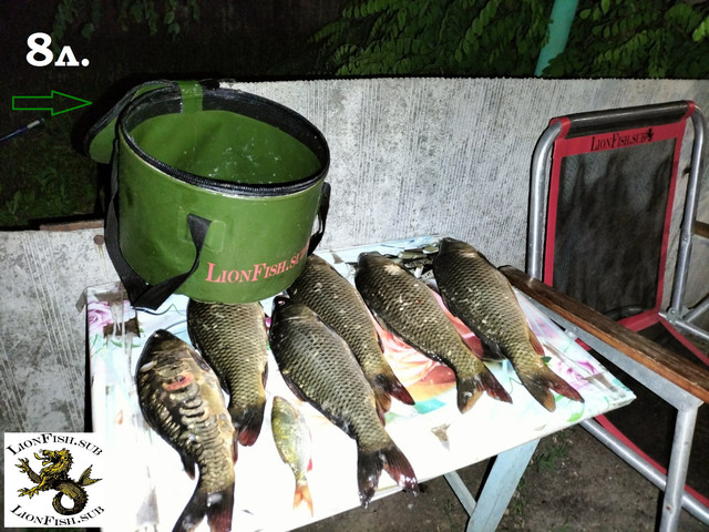 Складное рыболовное ведро для прикормки от производителя "LionFish.sub".