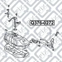 Труба заливная топливного бака (Q-FIX: Q376-0272)