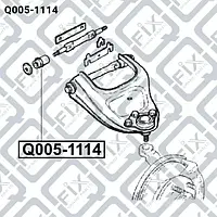 Сайлентблок переднего верхнего рычага (Q-FIX: Q005-1114)