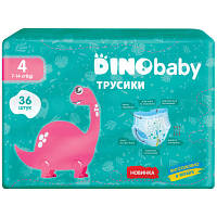 Подгузники Dino Baby Размер 4 (7-14 кг) 36 шт (4823098413950) - Вища Якість та Гарантія!