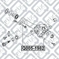 Сайлентблок подушки дифференциала (Q-FIX: Q005-1982)