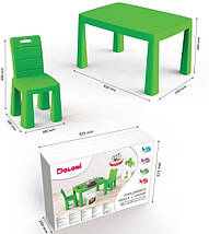 Кухонний набір, стіл та стільці Долоні (04670/1) Зелений, фото 3