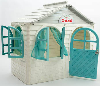 Дитячий пластиковий будиночок (Бежево-сірий) Долоні — 02550/15