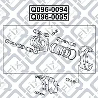 Суппорт тормозной передний (Q-FIX: Q096-0095)