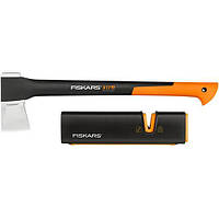 Топор-колун Fiskars L-Х21 (1015642/122473) + точилка 120740 для топоров и ножей (х21)