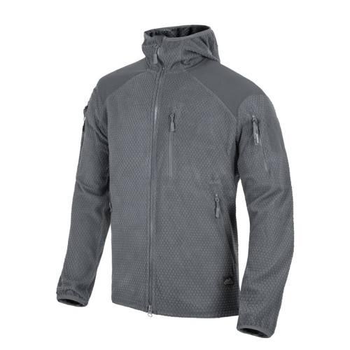 Флісова кофта HELIKON-TEX Alpha Hoodie з капюшоном Shadow Grey (BL-ALH-FG-35) розм.3XL,L,M,S,XL,XS,XXL