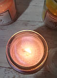 Свічка ароматична в красивій скляній баночці. Дерев'яний фітиль, фото 2