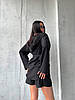 Літній жіночий легкий костюм сорочка вільного крою з капюшоном та шорти софт Dv5485, фото 10