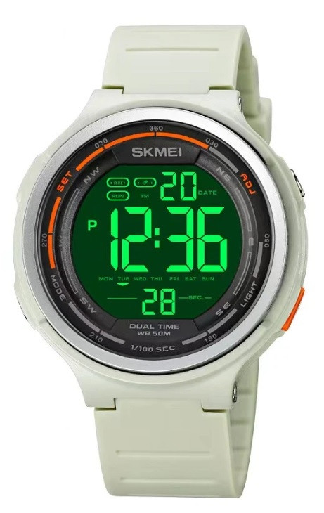 Електронний спортивний годинник Skmei Elektro Grey. Водостійкий чоловічий годинник