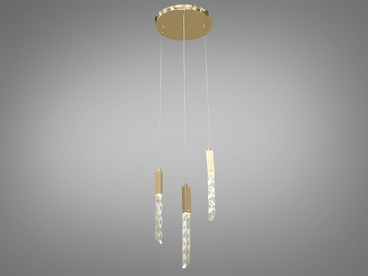 Підвісна світлодіодна люстра для кухні золотого кольору, 9W, 3001-3G-LS 3001/3G