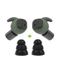 Беруші Активні стрільцеві Earmor M20 Green + вкладки багаторазові