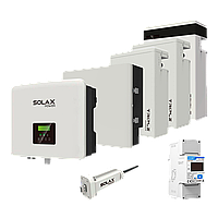 Комплект Solax 3.1: Однофазный гибридный инвертор на 5 кВт, с АКБ на 17,4 кВт*ч
