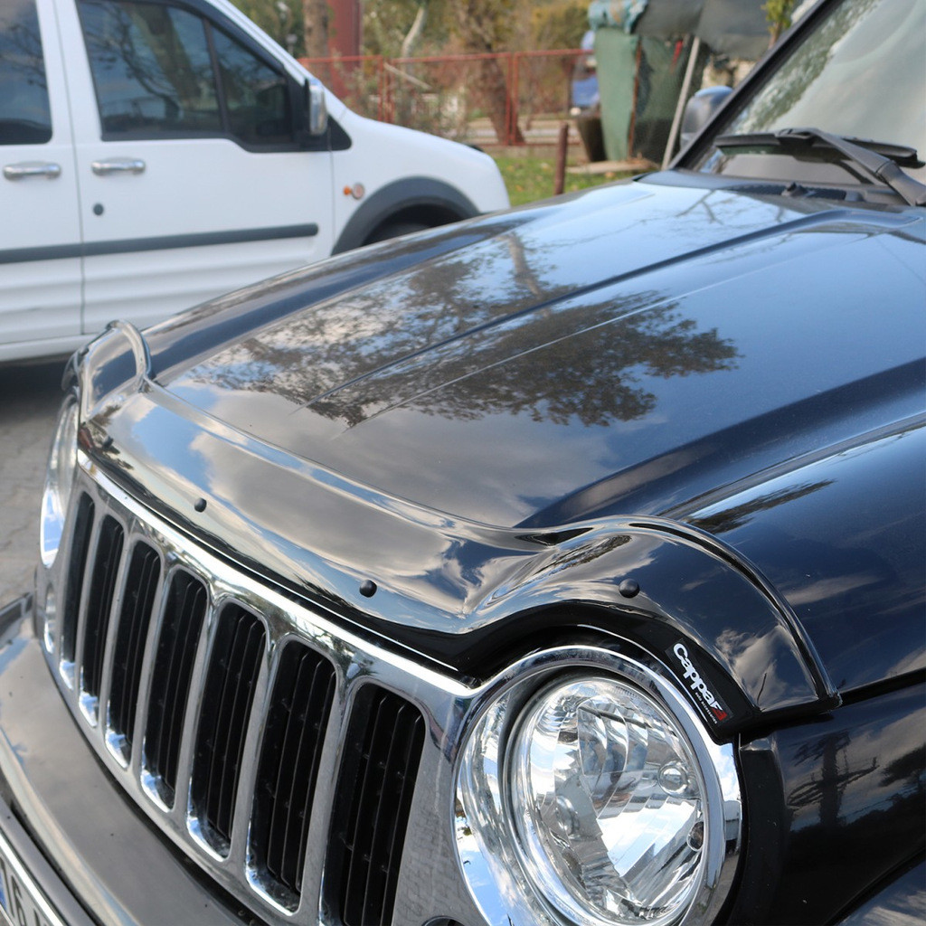 Дефлектор капота (мухобійка) (EuroCap) для авто. Jeep Cherokee/Liberty 2002-2007 рр.