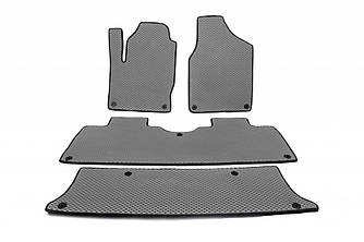 Килимки EVA (3 ряди, сірі) для Seat Alhambra 1996-2010 рр від VLF комп.